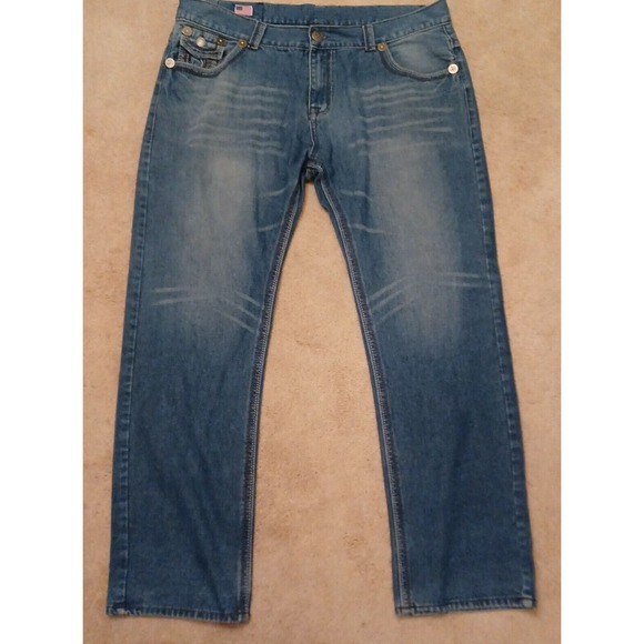 TRUE RELIGION Jeans Pants Blue Denim 42 X 32 - Picture 2 of 12